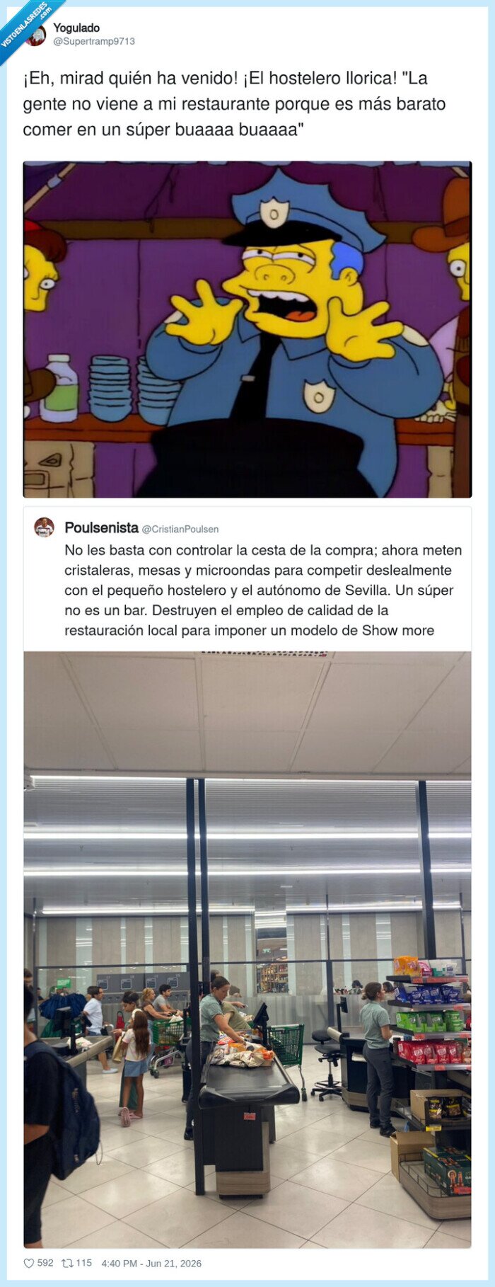 hosteler&iacute;a,supermercado,precios,quejas,competencia