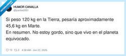 Enlace a Voy a mudarme a Marte, que allí soy más delgado, por @jcarlos2001
