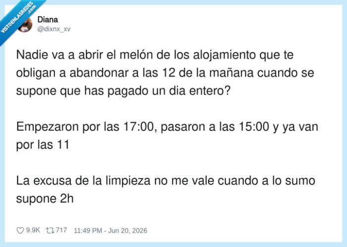 alojamiento,checkout,12h,limpieza,reclamacion