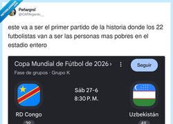 Enlace a República Democrática del Congo vs Uzbekistán, o cómo la FIFA decide que la pobreza es un deporte de equipo, por @CAPArgento__