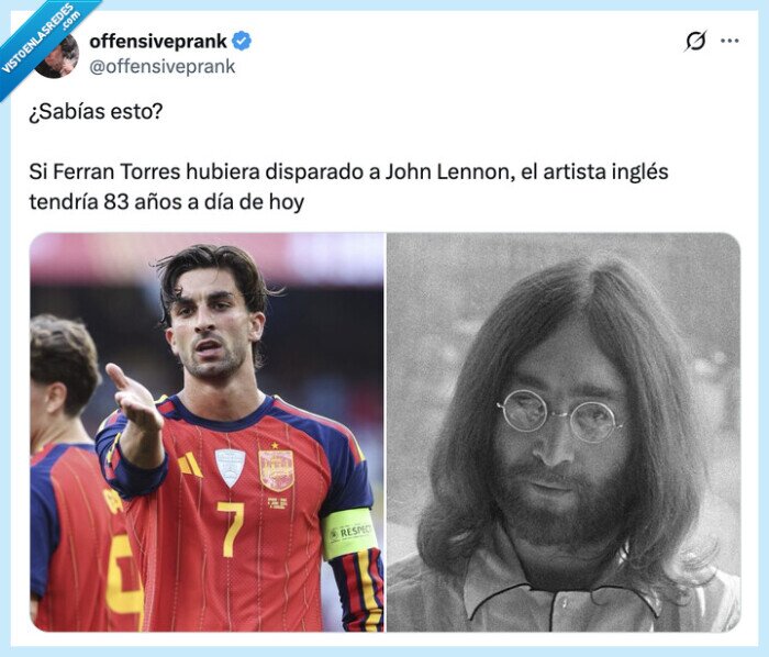 FerranTorres,JohnLennon,futbol,nacimiento,83a&ntilde;os