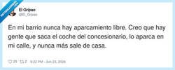 Enlace a Mi barrio tiene más coches aparcados que habitantes, es como un concesionario a cielo abierto, por @El_Gripao