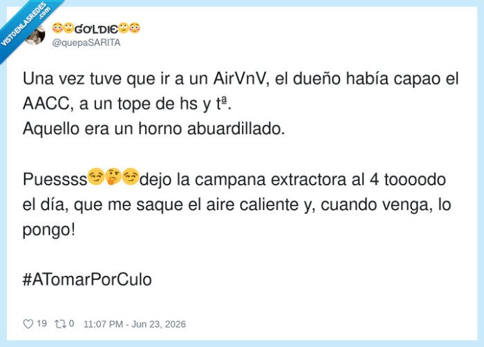 airbnb,acondicionador,campana,calor,solucion