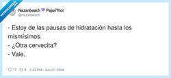 Enlace a La hidratación tiene sus prioridades, por @nazanbeach