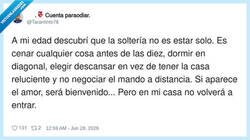 Enlace a A mi edad descubrí que la soledad es un lujo que no puedo permitirme, así que ahora comparto piso con mis traumas