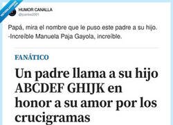 Enlace a Vaya, este tío sí que tiene claro que su hijo va a ser famoso de todas formas, por @jcarlos2001