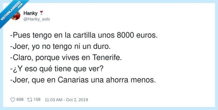 Canarias,Tenerife,ahorro,dinero,salario