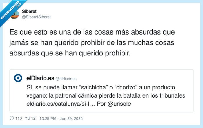 vegano,salchicha,chorizo,tribunal,absurdo