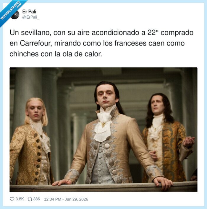 sevillano,aire acondicionado,franceses,ola calor,Carrefour