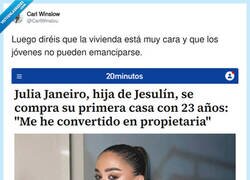 Enlace a Claro, los jóvenes no pueden emanciparse, pero los hijos de millonarios sí, por @CarlWinslou