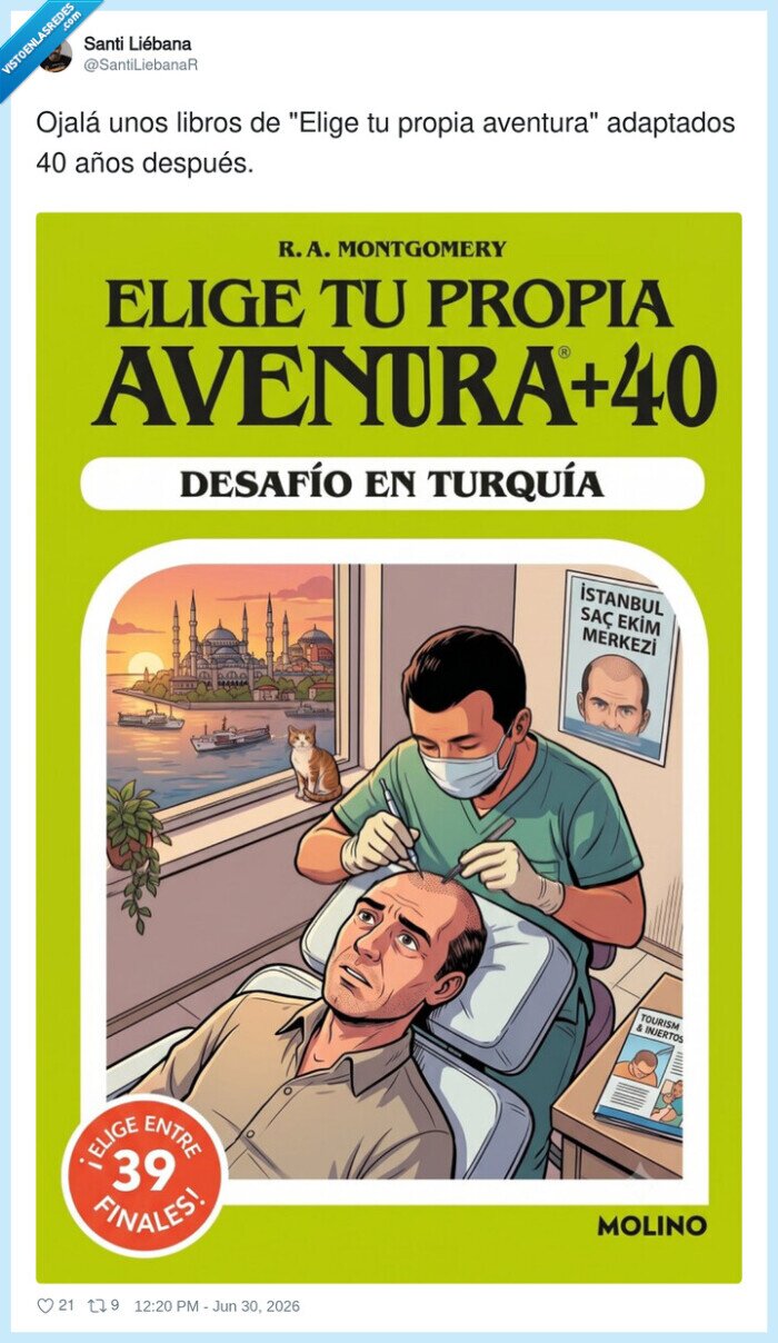 Turqu&iacute;a,calvicie,injerto,aventura,finales