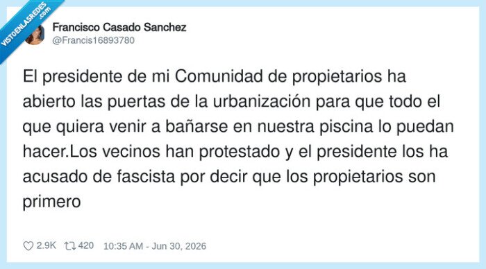 comunidad,propietarios,piscina,acceso,fascista