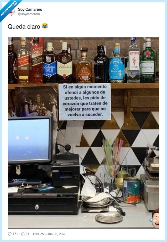 bar,camarero,disculpa,etiqueta