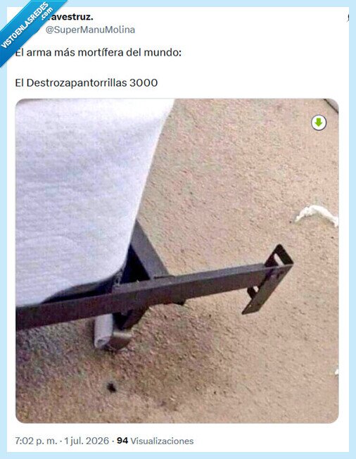 pantorrila,arma,destroza