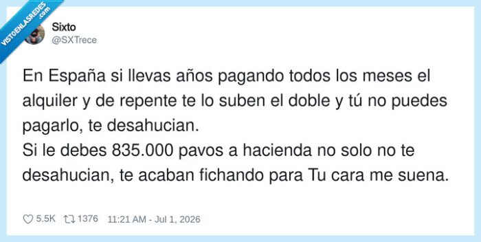 desahucio,hacienda,alquiler,deuda,fichaje