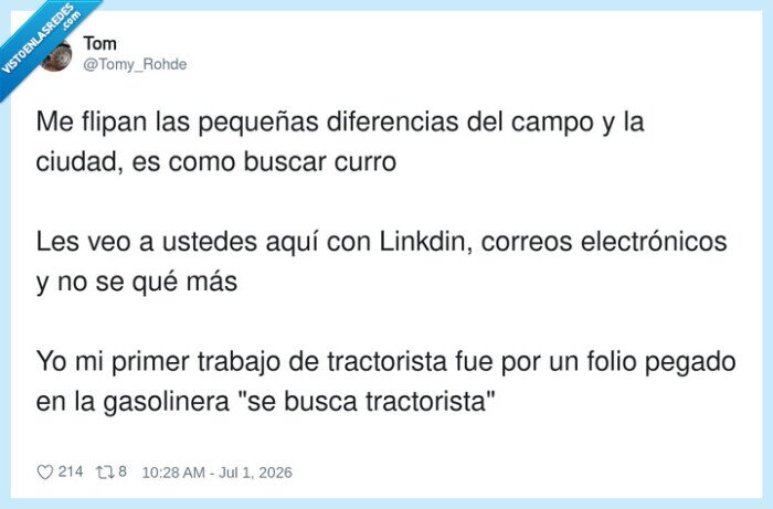 trabajo,campo,ciudad,tractorista,ofertas