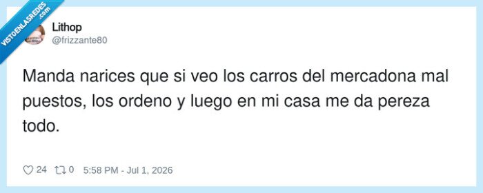carros,mercadona,pereza,higiene,orden