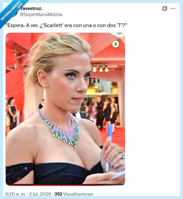 scarlett johansson,tt,escribir