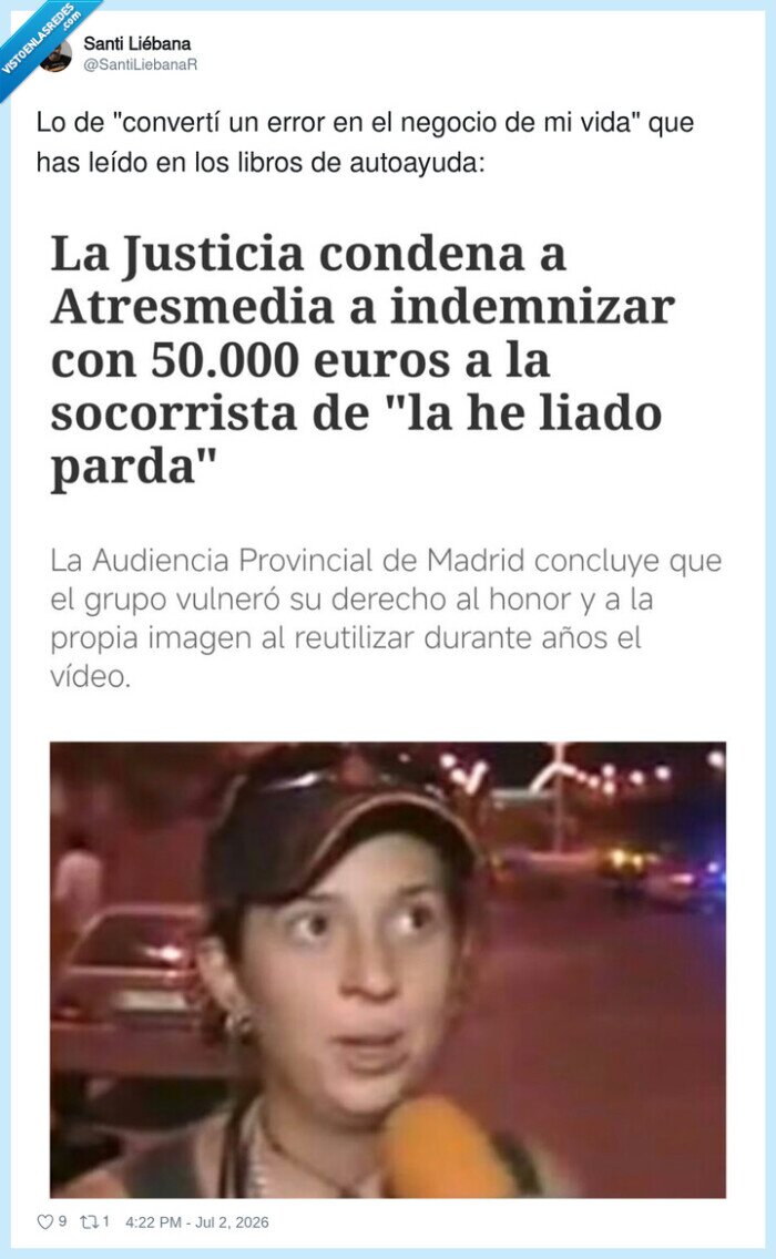 la he liado parda,Atresmedia,justicia,indemnizaci&oacute;n,socorrista,viral