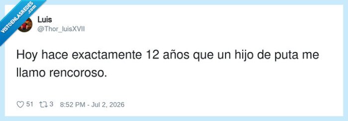 rencor,memoria,resentimiento,desquite,aniversario