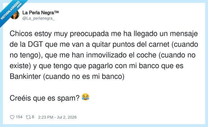 spam,DGT,Bankinter,coche,puntos