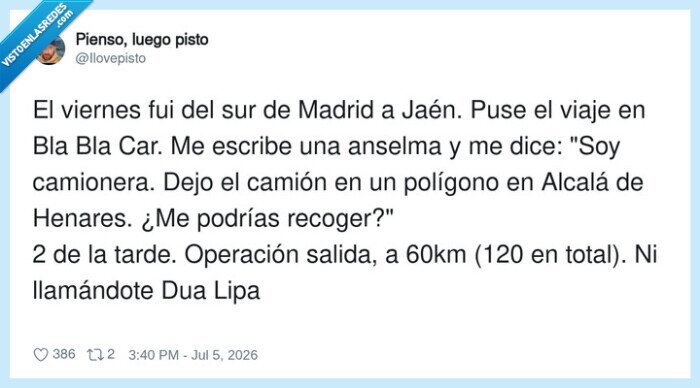blablacar,camionera,viaje,desv&iacute;o,operaci&oacute;nsalida