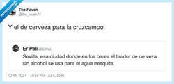 Enlace a Sevilla, donde hasta el agua del grifo viene con espuma, por @the_raven77