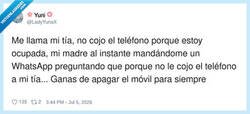 Enlace a Con lo tranquilos que vivíamos sin móvil y sin whatsapp, por @LadyYunaX