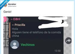 Enlace a ¿Los vechinos son chinos vecinos?, por @Memakker