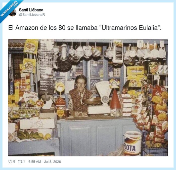 ultramarinos,ochenta,amazon,nostalgia,fiado