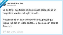 Enlace a Necesitamos un ministerio solo para gestionar los lockers de los paquetes, por @davidalvarezdlt