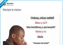 Enlace a Cuando intentas mantener una conversación pero la otra persona solo sabe responder con 