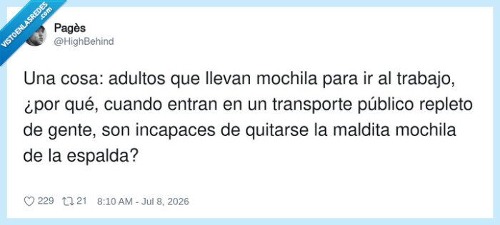 mochila,transporte p&uacute;blico,adultos,espacio,reclamaci&oacute;n