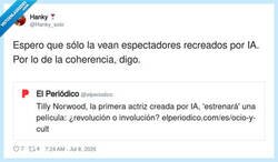 Enlace a La IA se lo guisa, la IA se lo come, por @Hanky_solo