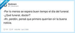 Enlace a Cuando el doctor te da 2 noticias, por @T_Stockmann