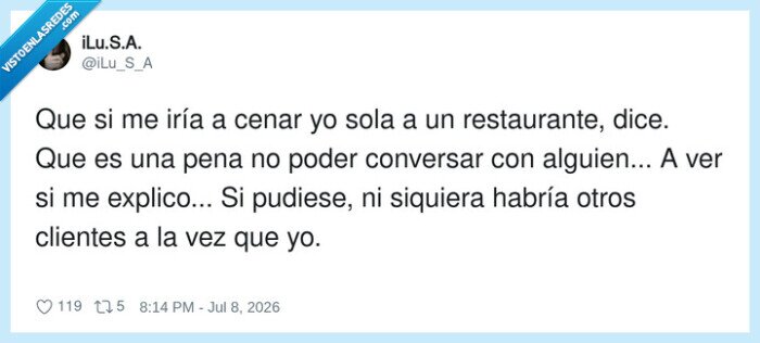 soledad,restaurante,conversacion,ironia,comida