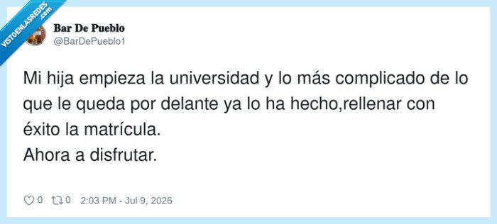 universidad,matr&iacute;cula,burocracia,hija,inicio
