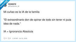 Enlace a El don de meter la pata hasta el fondo sin rubor, por @Cacharrero_M