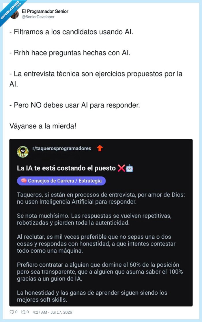 IA,entrevista,candidatos,honestidad,reclutamiento