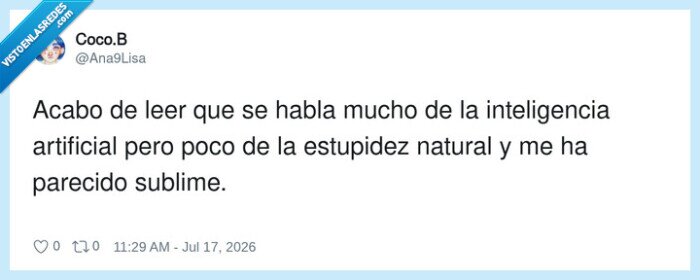 1743387 - La IA es lista pero la estupidez natural sigue siendo imbatible, por @Ana9Lisa
