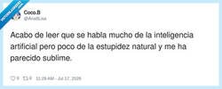 Enlace a La IA es lista pero la estupidez natural sigue siendo imbatible, por @Ana9Lisa
