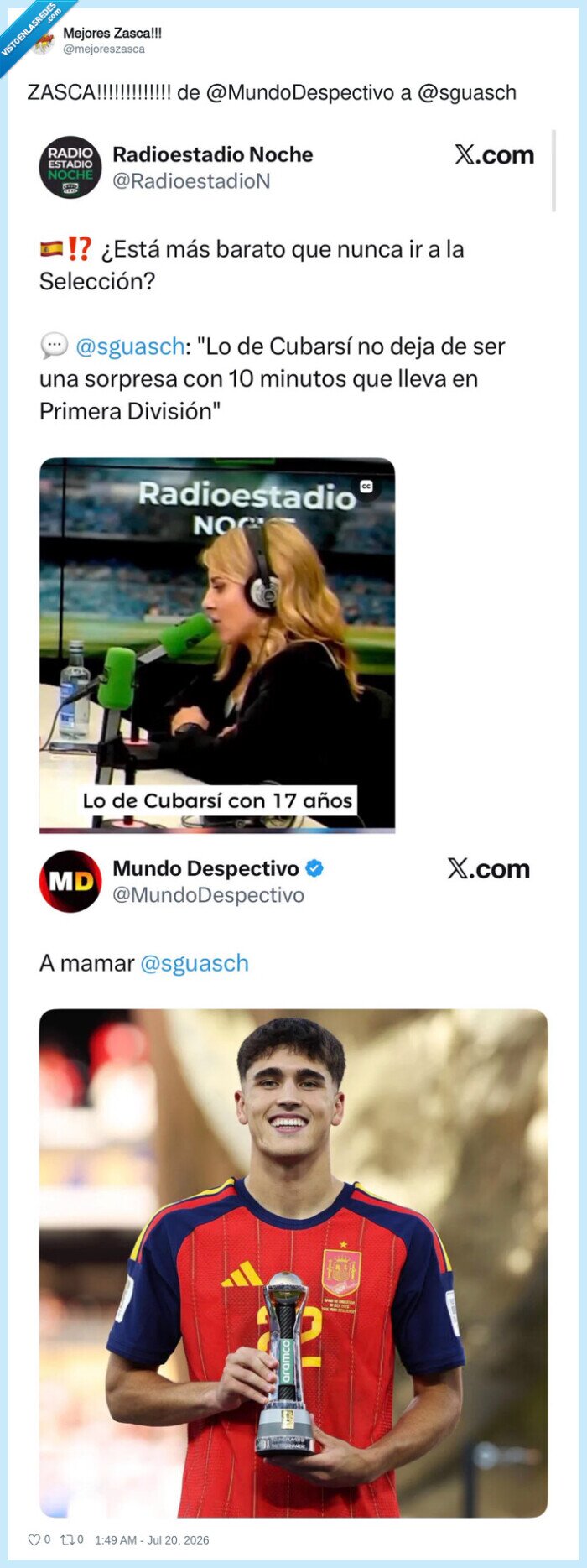1743554 - El zasca de Cubarsí a esta pseudo-periodista