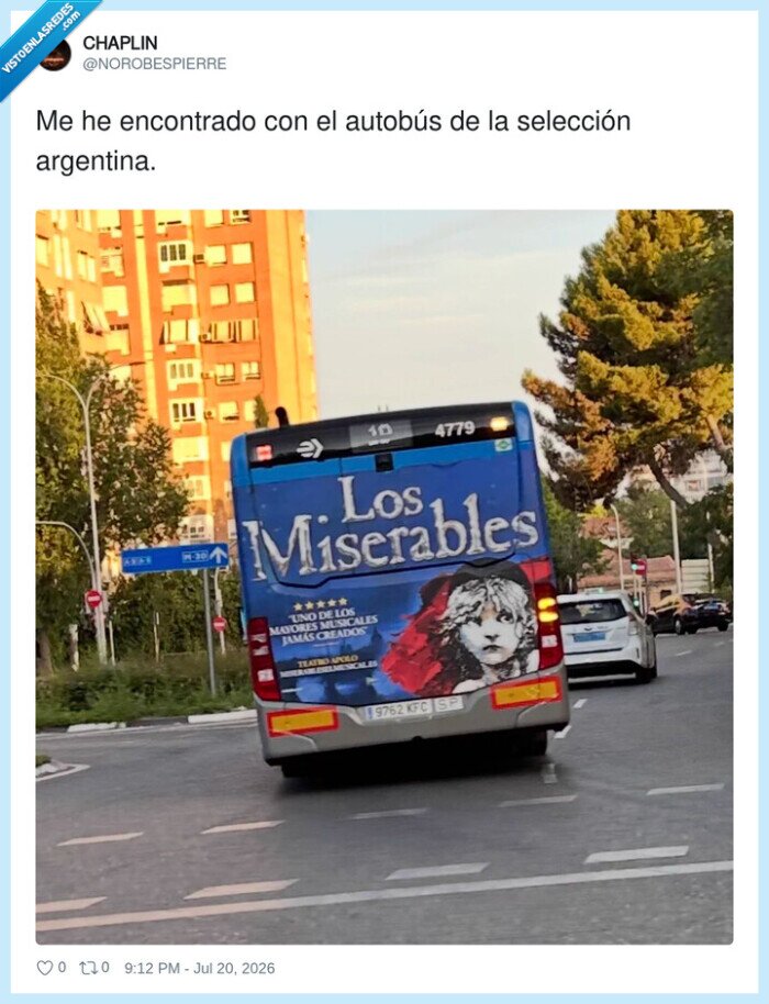 autobus,seleccionargentina,miserables,musical