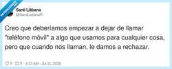 Enlace a Para todo menos para las llamadas, por @SantiLiebanaR