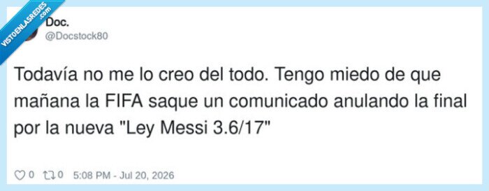 FIFA,Ley Messi,final,comunicado,miedo