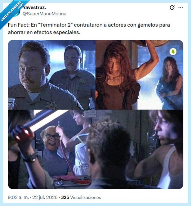 termiantor 2,actores,efectos,gemelos