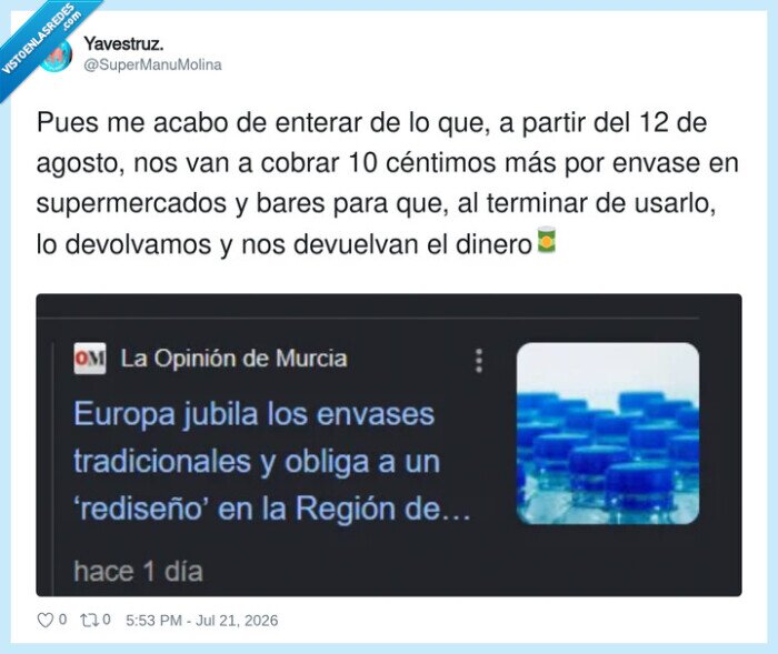 envases,fianza,supermercado,reciclaje,Europa
