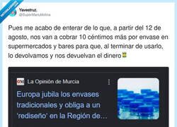 Enlace a Genial: ahora hasta para comprar una lata hay que dejar fianza, como si fuera un carrito del súper, por @SuperManuMolina
