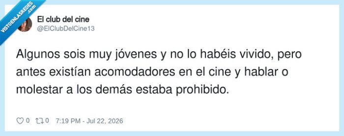 cine,acomodadores,etiqueta,conversaci&oacute;n,prohibido