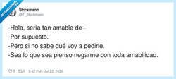 Enlace a Dime qué quieres, pero por si acaso te voy diciendo que no, por @T_Stockmann